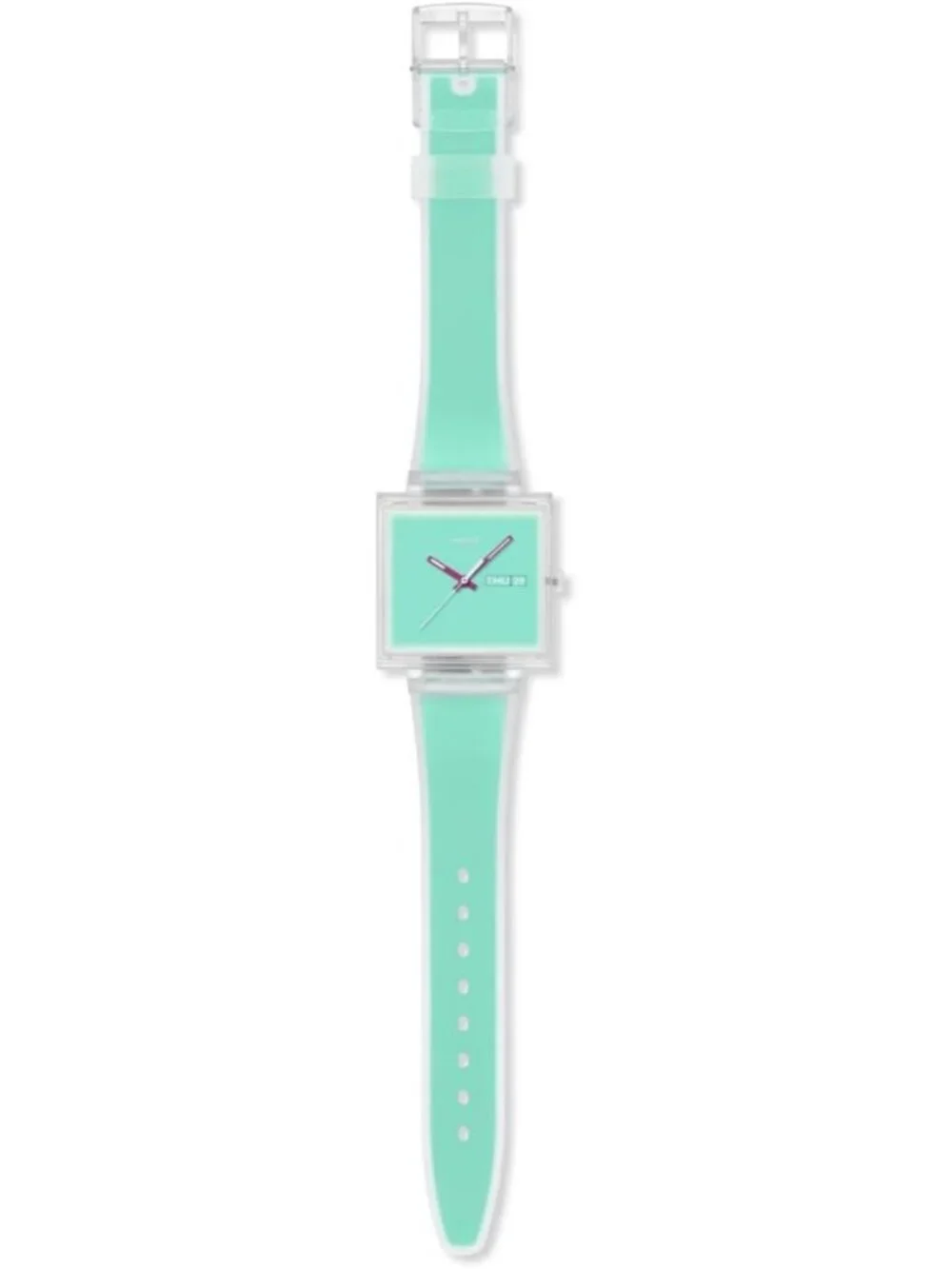 Unisex Green Casual Watch Bio-sourced Quartz Square Analog Stylish Wrist Watch